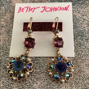 Betsey Johnson Drop Down Earrings